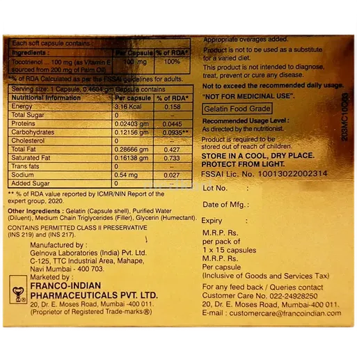 natvie gold capsule 15's